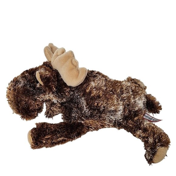 Douglas Cuddle Toys Brown Moose Plush 10 Inch - Picture 4 of 6